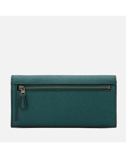 coach forest green wallet