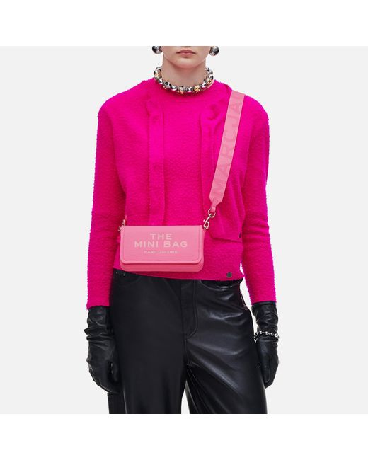Marc Jacobs Pink The Mini Leather Crossbody Bag