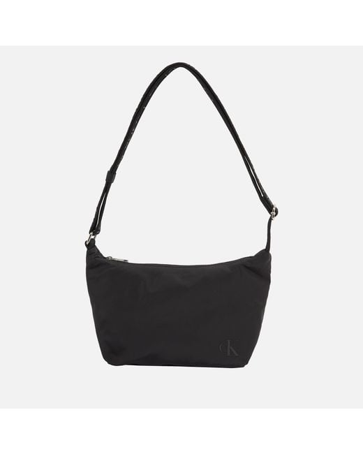 Calvin Klein Black Ultralight Nylon Shoulder Bag