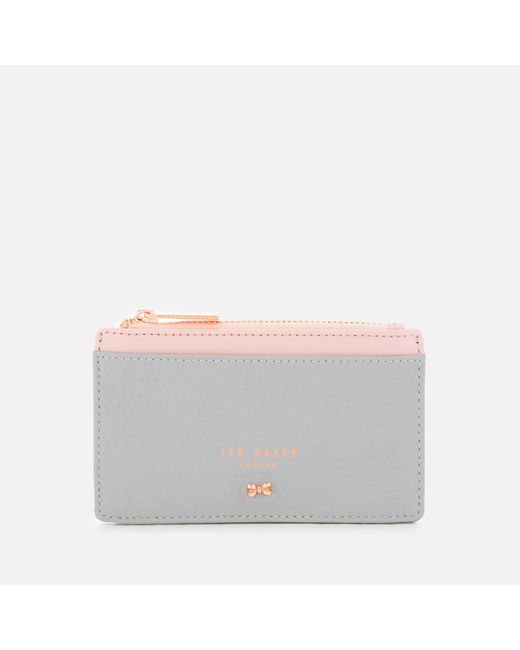Ted Baker Lori Textured Zipped Credit Card Holder | Lyst Canada