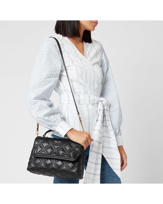 Fleming quilted leather top handle best sale satchel