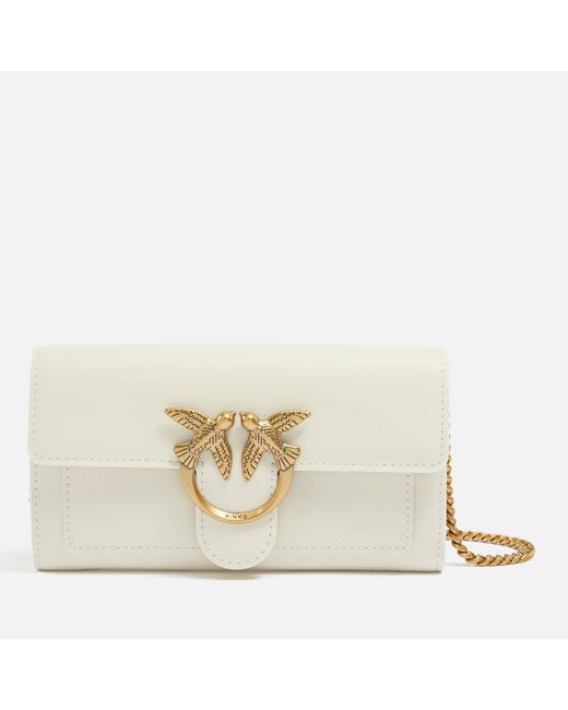 Pinko Natural Love One Leather Wallet Bag