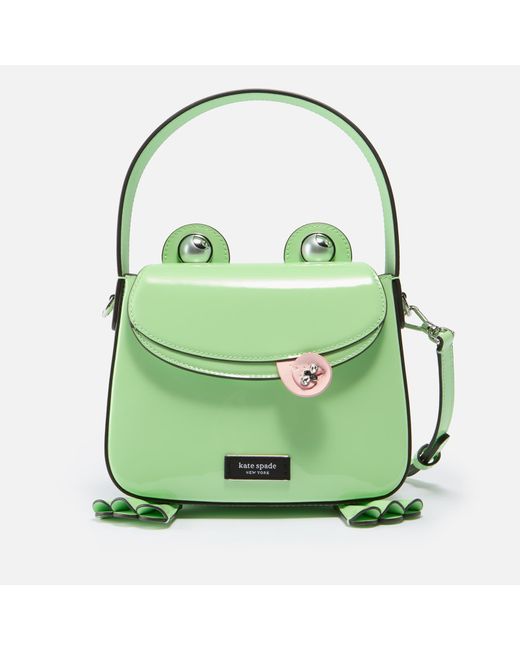 Kate Spade Green Lily 3d Frog Patent-leather Bag
