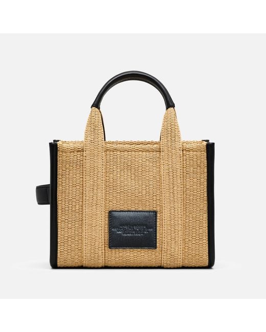 Marc Jacobs Metallic The Small Woven Straw Tote Bag