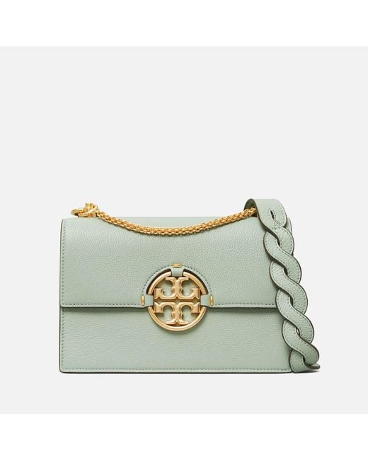 Tory Burch Miller Small Flap Shoulder Bag in Blue - Save 1% | Lyst Canada