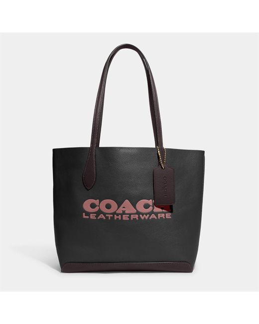 COACH Colorblock Leather Kia Tote Bag in Black | Lyst Canada
