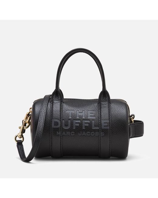 Marc Jacobs Black The Mini Full-grained Leather Duffle Bag