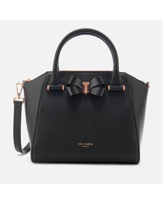 Ted Baker Black Charmea Bow Detail Small Tote Bag