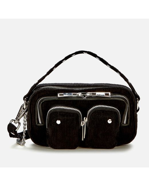 Dronning Strøm Valnød Nunoo Helena Corduroy Cross Body Bag in Black - Lyst