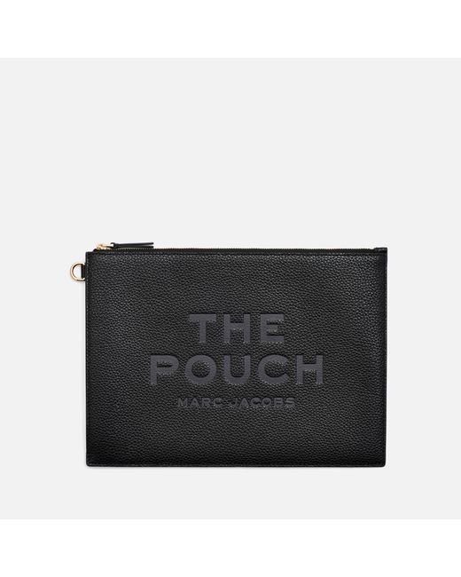 Marc Jacobs Black The Large Full-grained Leather Pouch