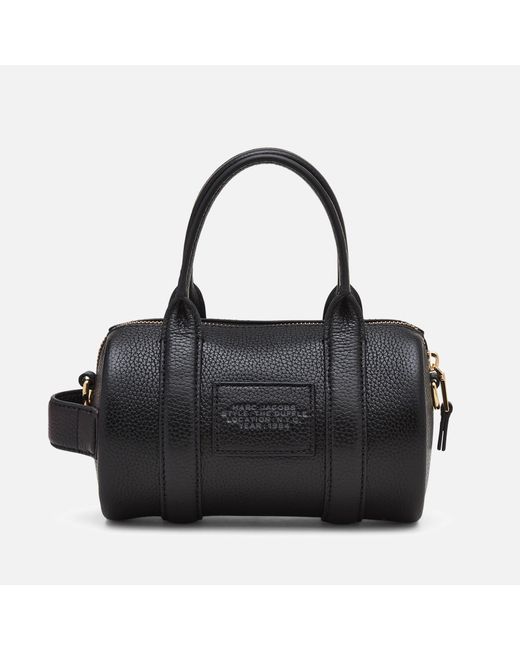 Marc Jacobs Black The Mini Full-grained Leather Duffle Bag
