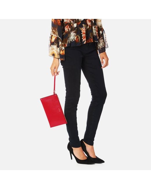 Furla Babylon Xl Envelope Clutch Bag in Red Lyst UK