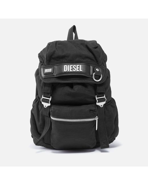 DIESEL Black Logo Shell Backpack
