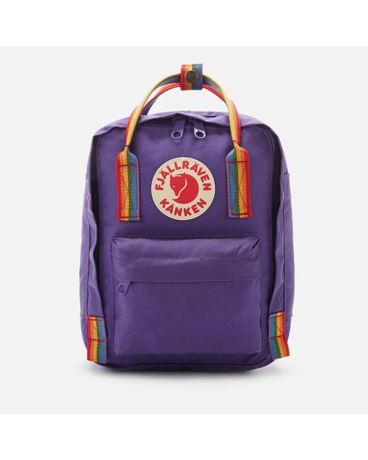 Fjallraven Purple Kanken Rainbow Mini