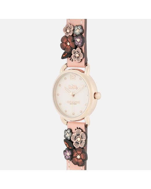 Coach delancey deals floral watch