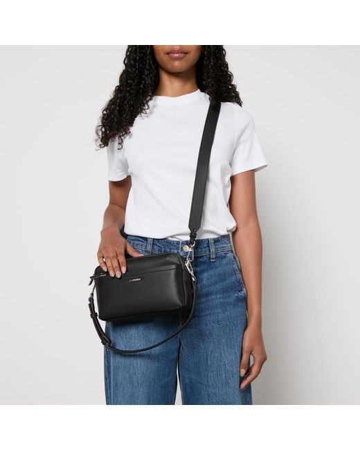 Calvin Klein Black Ck Must Convertible Faux Leather Camera Bag