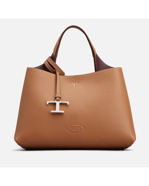 Tod s Apa Micro Tote Bag In Brown Lyst tod-s-apa-micro-tote-bag-in-brown-lyst
