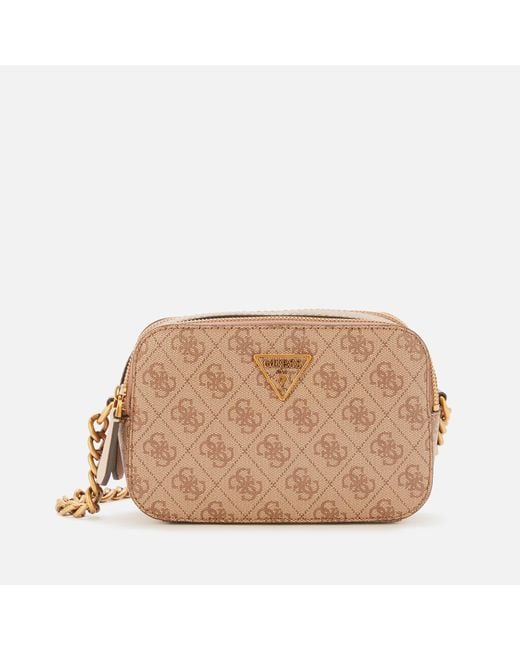 Guess Noelle Cross Body Camera Bag in Beige (Brown) - Lyst