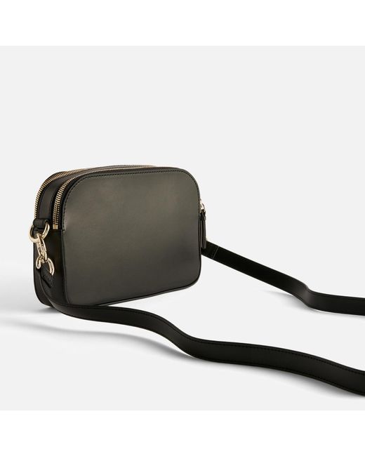 Ted Baker Black Iveta Leather And Canvas Camera Bag