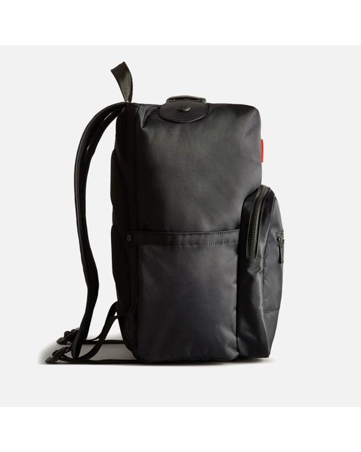 Hunter Black Nylon Pioneer Large Topclip Backpack