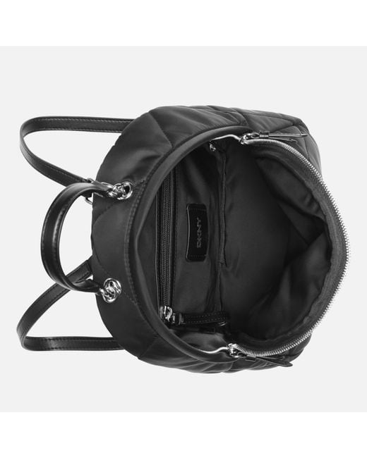 DKNY Black Heart Of Ny Quilted Shell Backpack