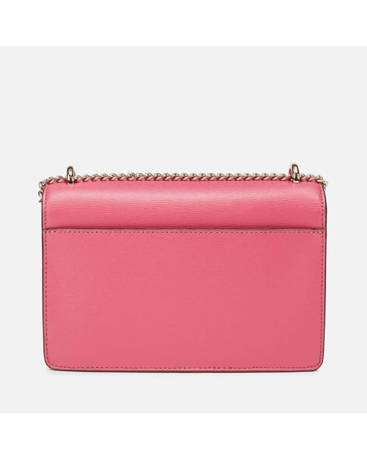 DKNY Pink Saffiano Leather Bryant Park Crossbody Bag Dkny