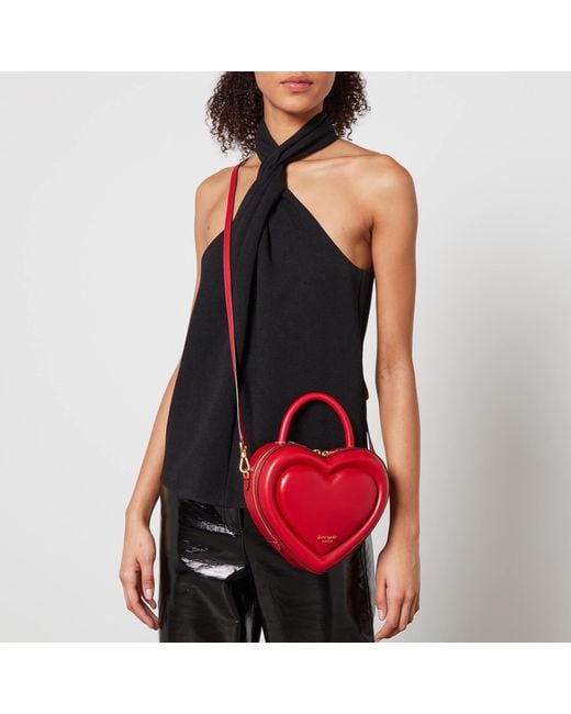 Kate Spade Red Pitter Patter Heart Leather Bag