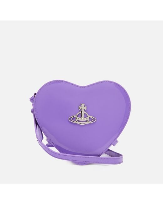 Vivienne Westwood Purple Louise Patent Leather Crossbody Bag