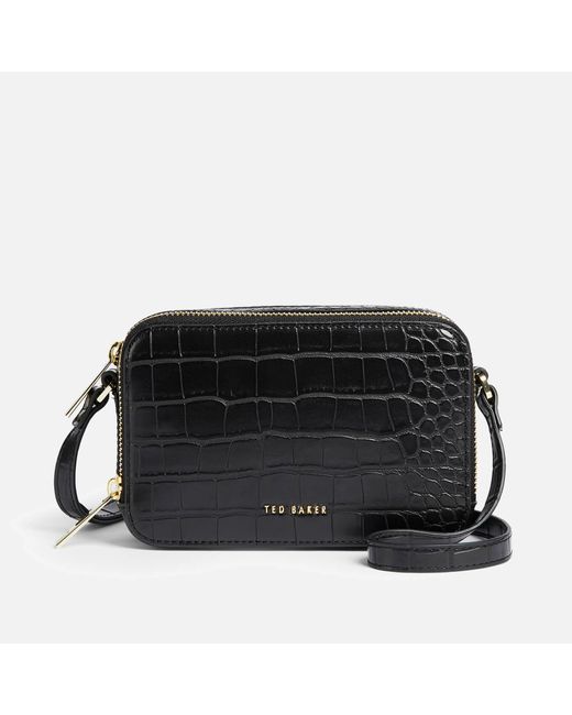 Stina embossed faux online leather crossbody bag