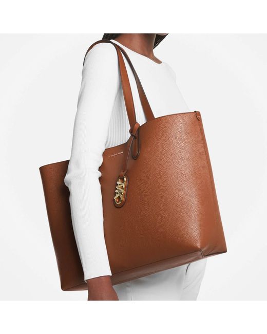 MICHAEL Michael Kors Brown 'eliza Xl' Reversible Shopper Bag