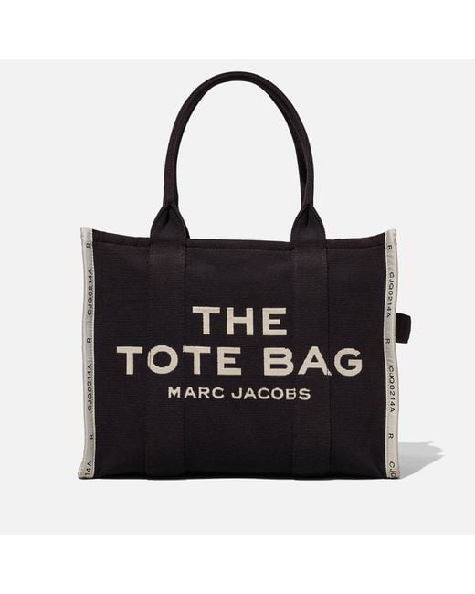 Marc Jacobs Black The Large Jacquard Tote Bag