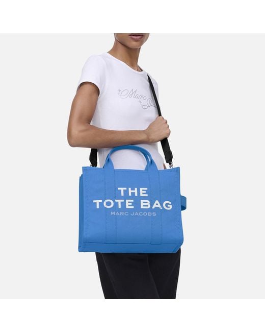 Marc Jacobs Blue The Medium Canvas Tote Bag