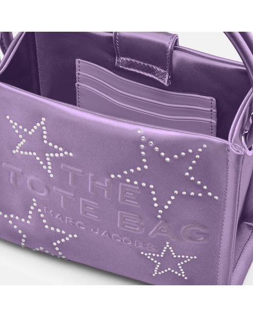 Marc Jacobs Purple The Mini Satin Tote Bag