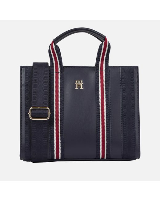 Tommy Hilfiger Identity Small Tote Bag in Blue | Lyst