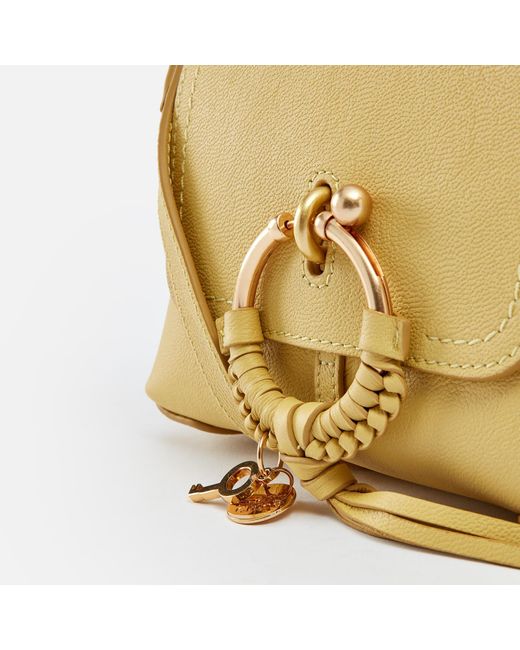 See By Chloé Yellow Joan Full-grained Leather Mini Shoulder Bag