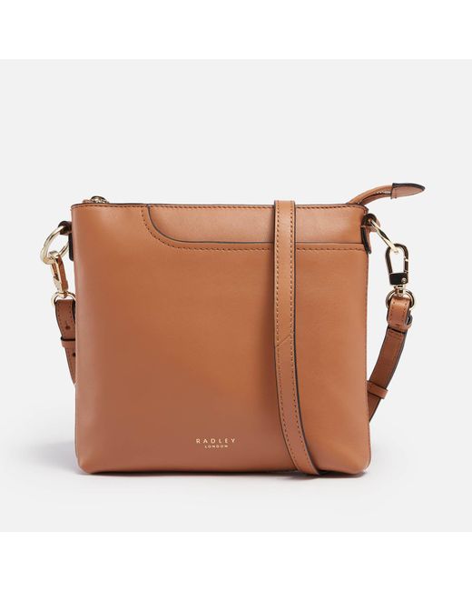 Radley Leather Pockets 2.0 Small Ziptop Cross Body Bag in Brown Lyst