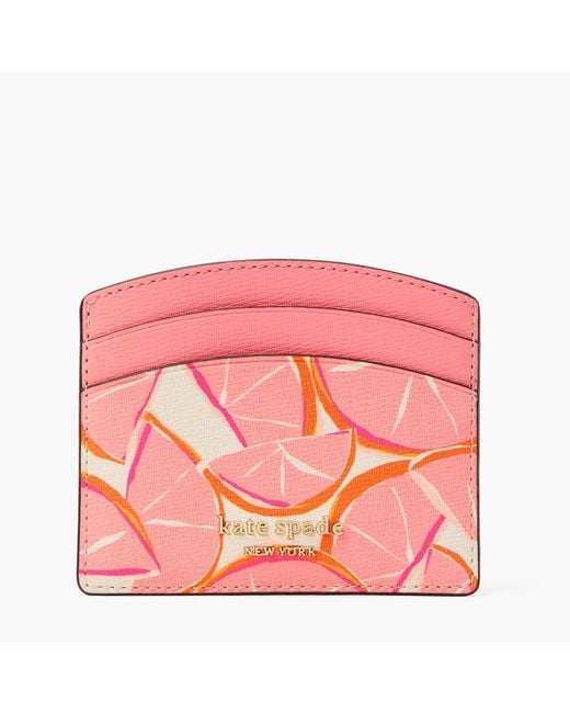 Kate Spade Spencer Grapefruit Card Holder in Pink Lyst UK