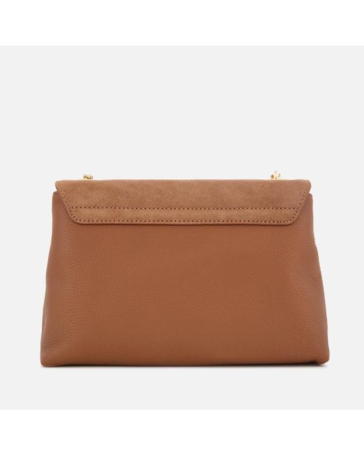 Helena suede padlock cross shop body bag