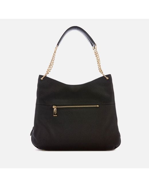 Michael michael kors lillie large chain shoulder tote bag black hotsell