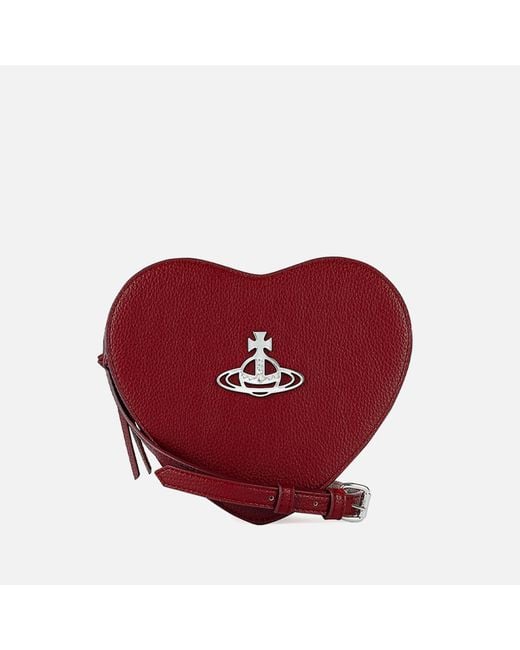 Vivienne Westwood Red Louise Heart Crossbody Bag