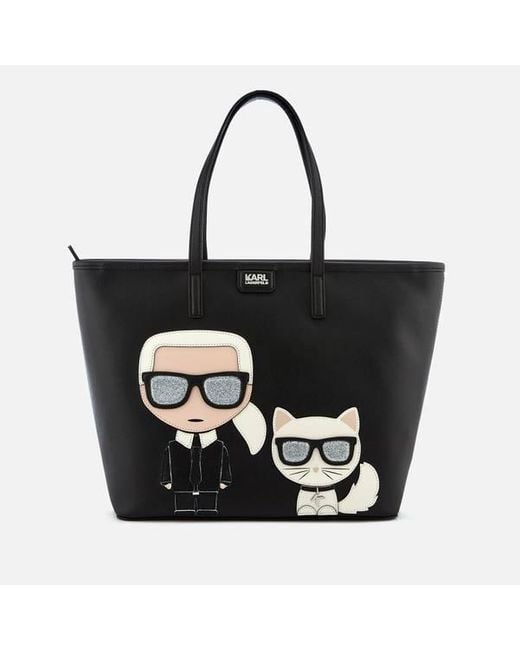 Karl Lagerfeld Black K/ikonik Shopper Bag