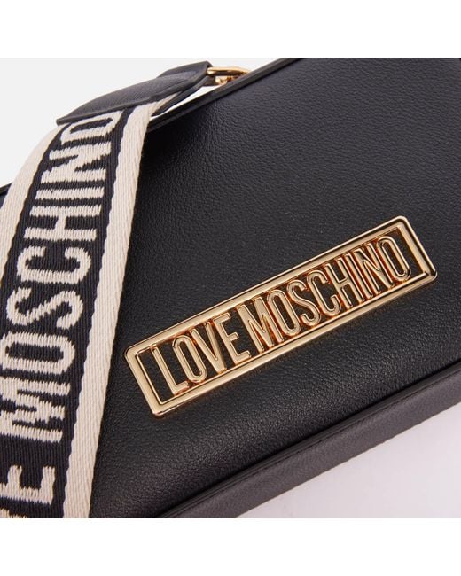 Love Moschino Black Borsa Faux Leather Cross Body Bag