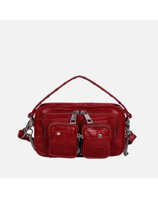 Nunoo Red Helena Croco Bag