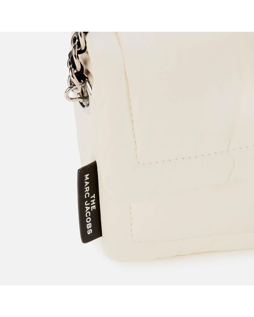 MARC JACOBS Calfskin Mini Cushion Bag White 1256964