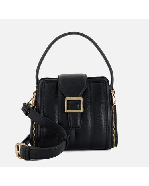 Dune Dashers Quilted Faux Leather Mini Crossbody Bag in Black Lyst Canada