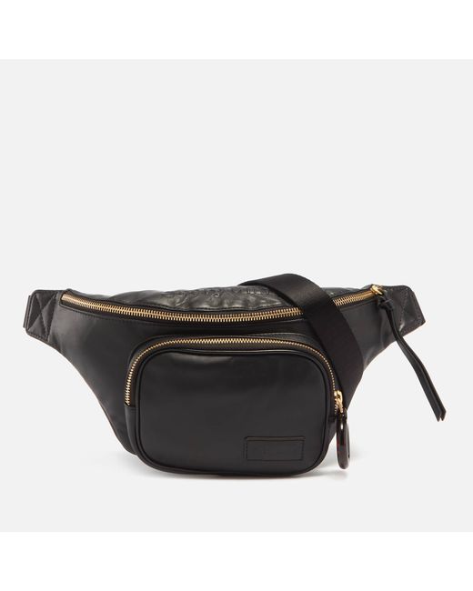 See By Chloé Black Tilly Debossed Detail Leather Belt Bag