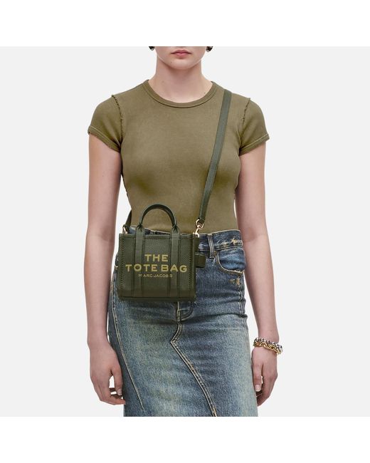 Marc Jacobs Green The Crossbody Leather Tote