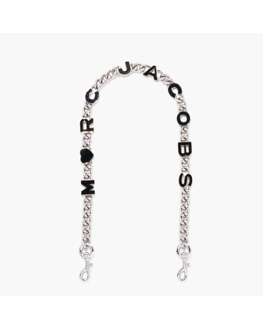 Marc Jacobs The Heart Chain Shoulder Strap in White Lyst Australia