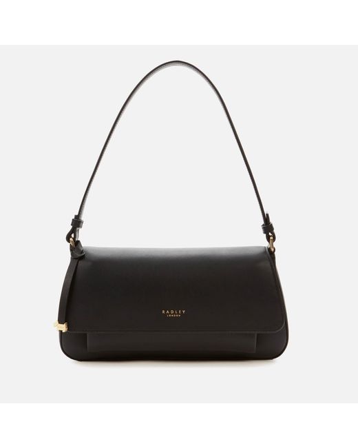 Radley Black Vale Close Medium Flapover Shoulder Bag