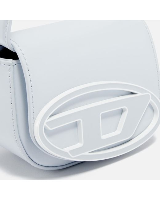 DIESEL White 1dr Xs Leather Shoulder Bag